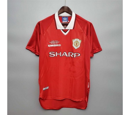 Manchester United 99/00 Home Red Soccer Jersey